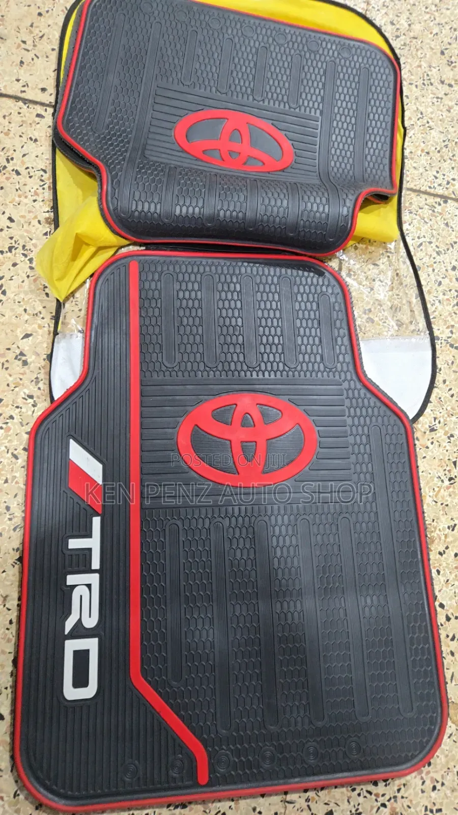 TRD Toyota Heavy Duty Rubber Car Floor Mats/ Carpets