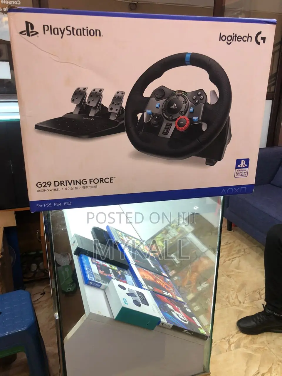 Logitech G29 Driving Force Steering Wheel for Ps3, Ps4 and Ps5
