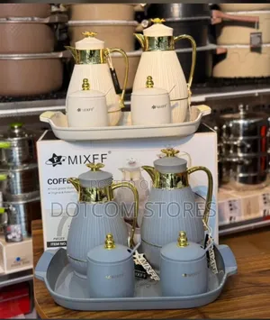 Mixff 7-Piece Coffee and Tea Vacuum Flask Set,