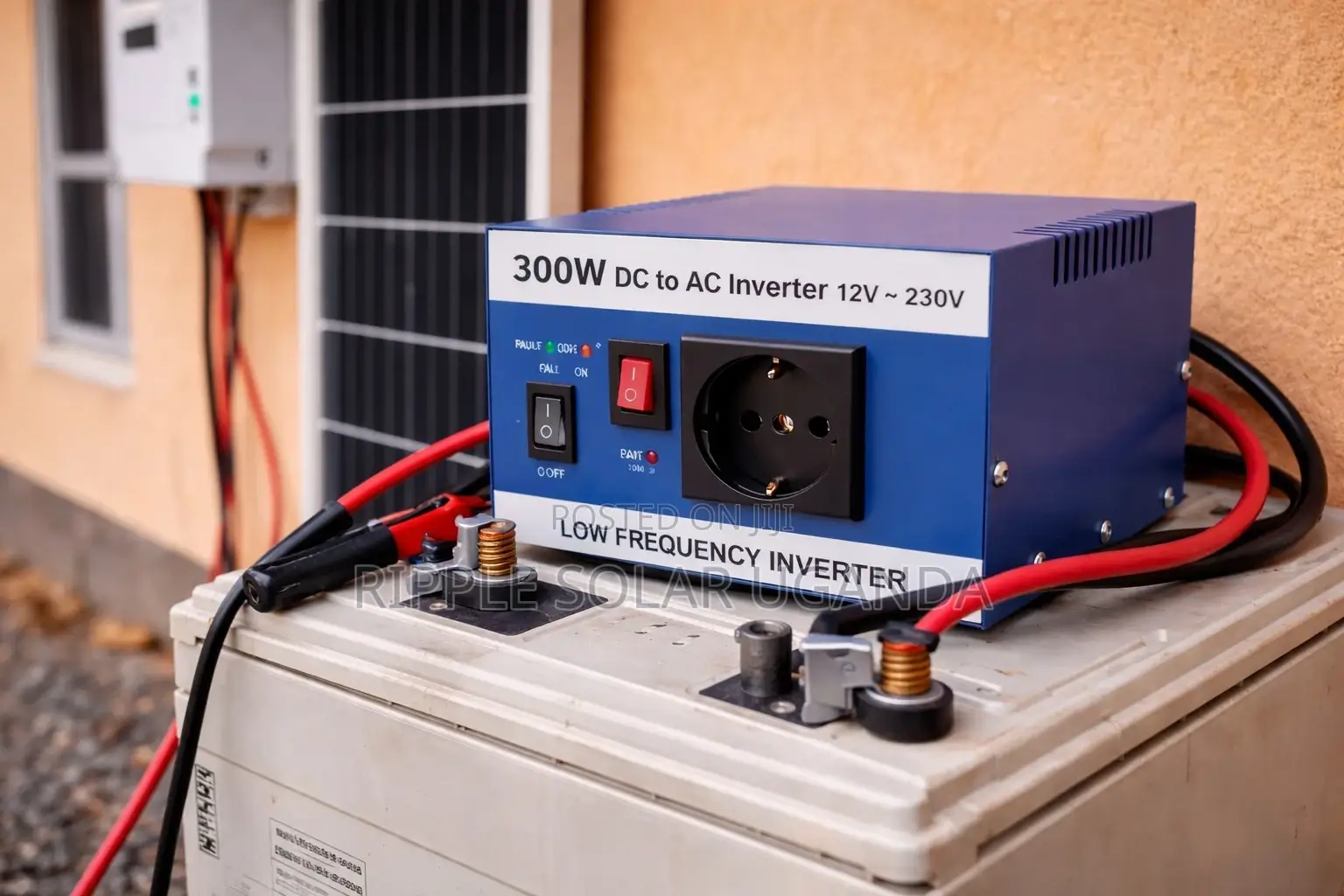300w Solar Inverter 12v Dc to Ac Power Backup Tv Lights Kampala