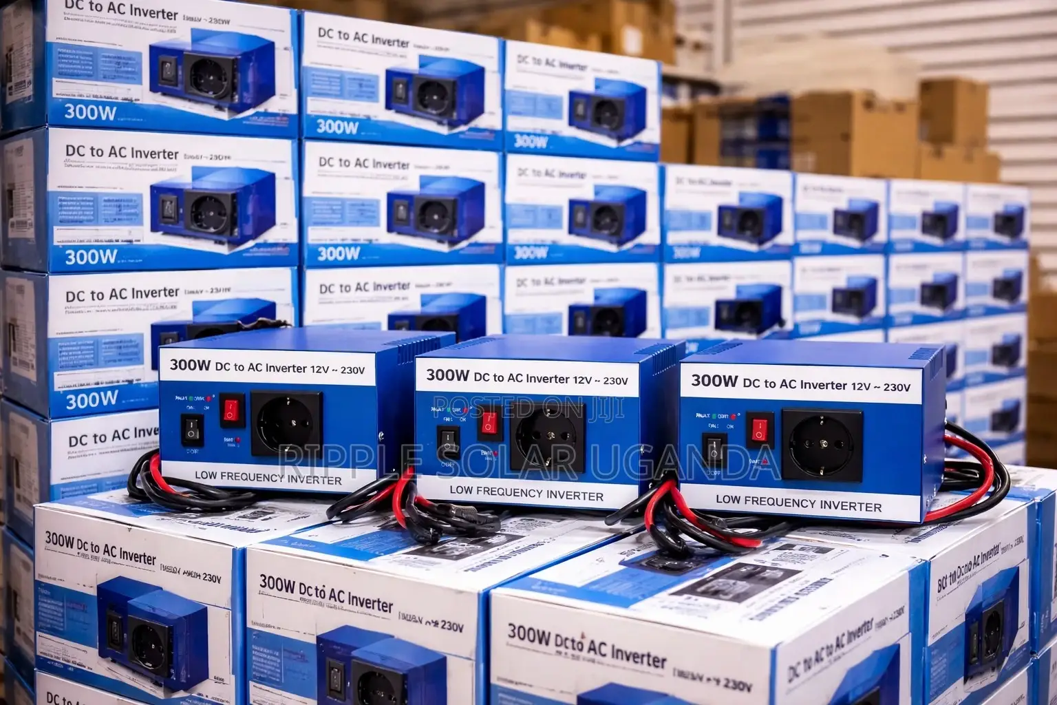 300w Solar Inverter 12v Dc to Ac Power Backup Tv Lights Kampala