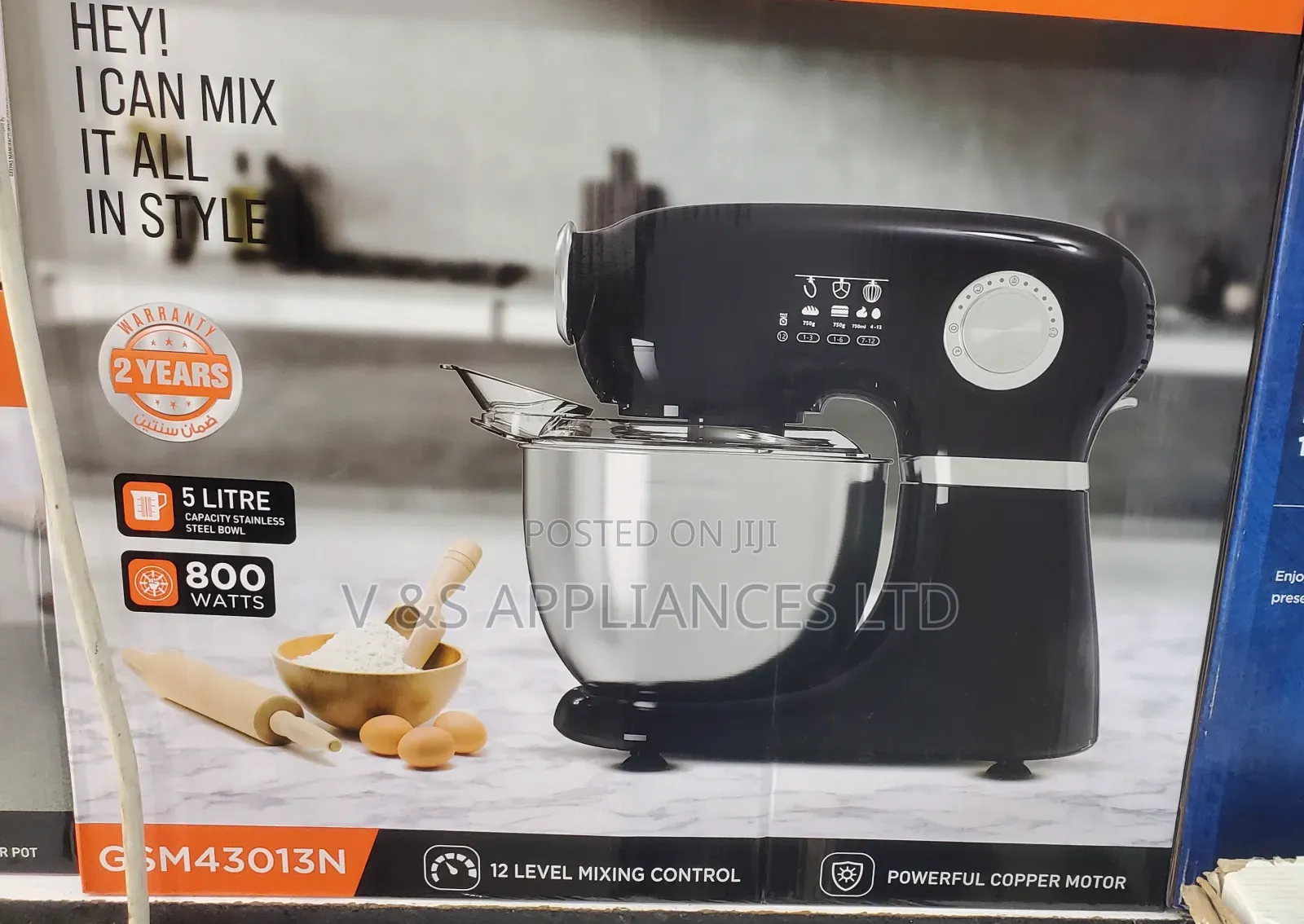 GSM 43013 3in1 Geepas Stand Mixer 5l