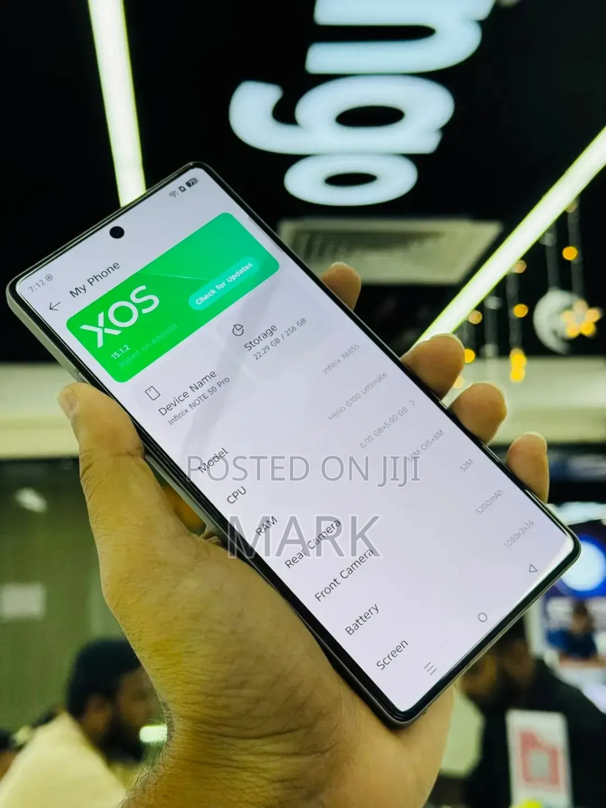 New Infinix Note 50 Pro 256 GB Gray
