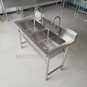 Commercial 2- Bowl Stainless Steel Sink