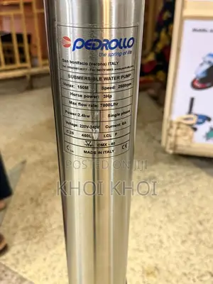 Water Pump 150metres Pedrollo Italy