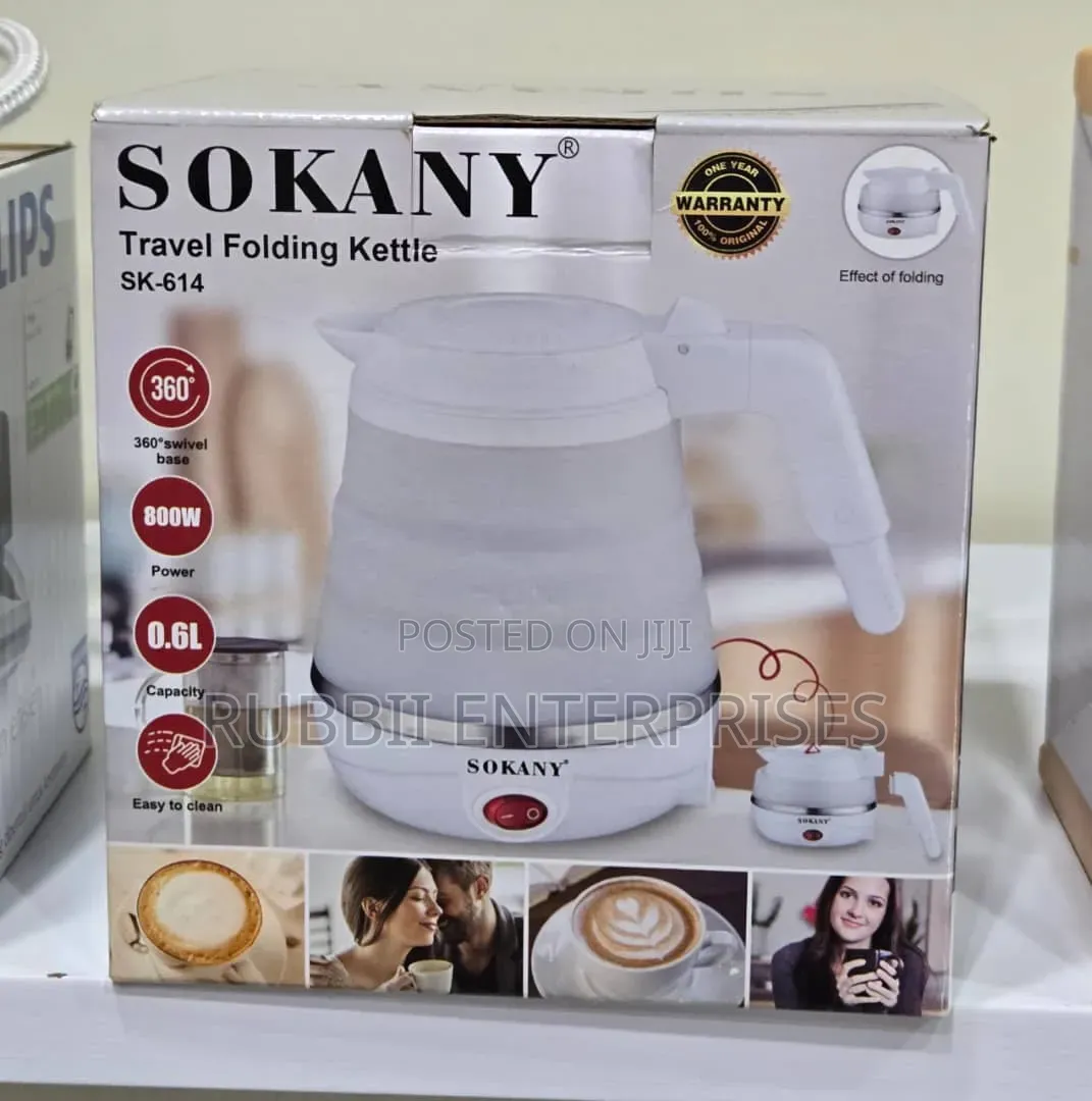 Sokany 0.6l Electric Foldable Travel Kettle