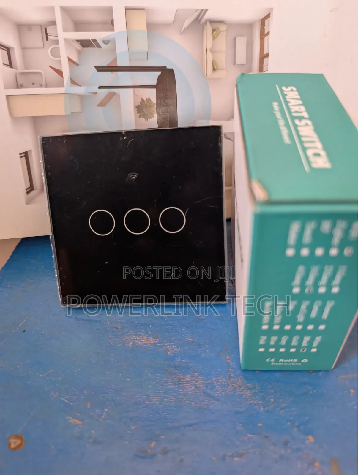 3gang Smart Switch Black
