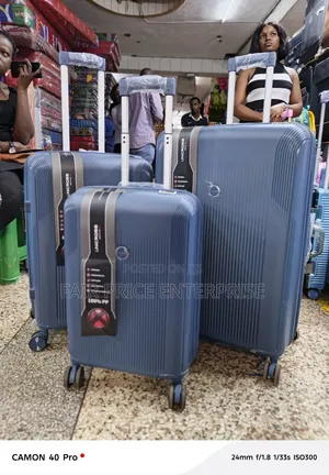 Noble Rubber Plastic Suitcases. Full Set in 3pcs