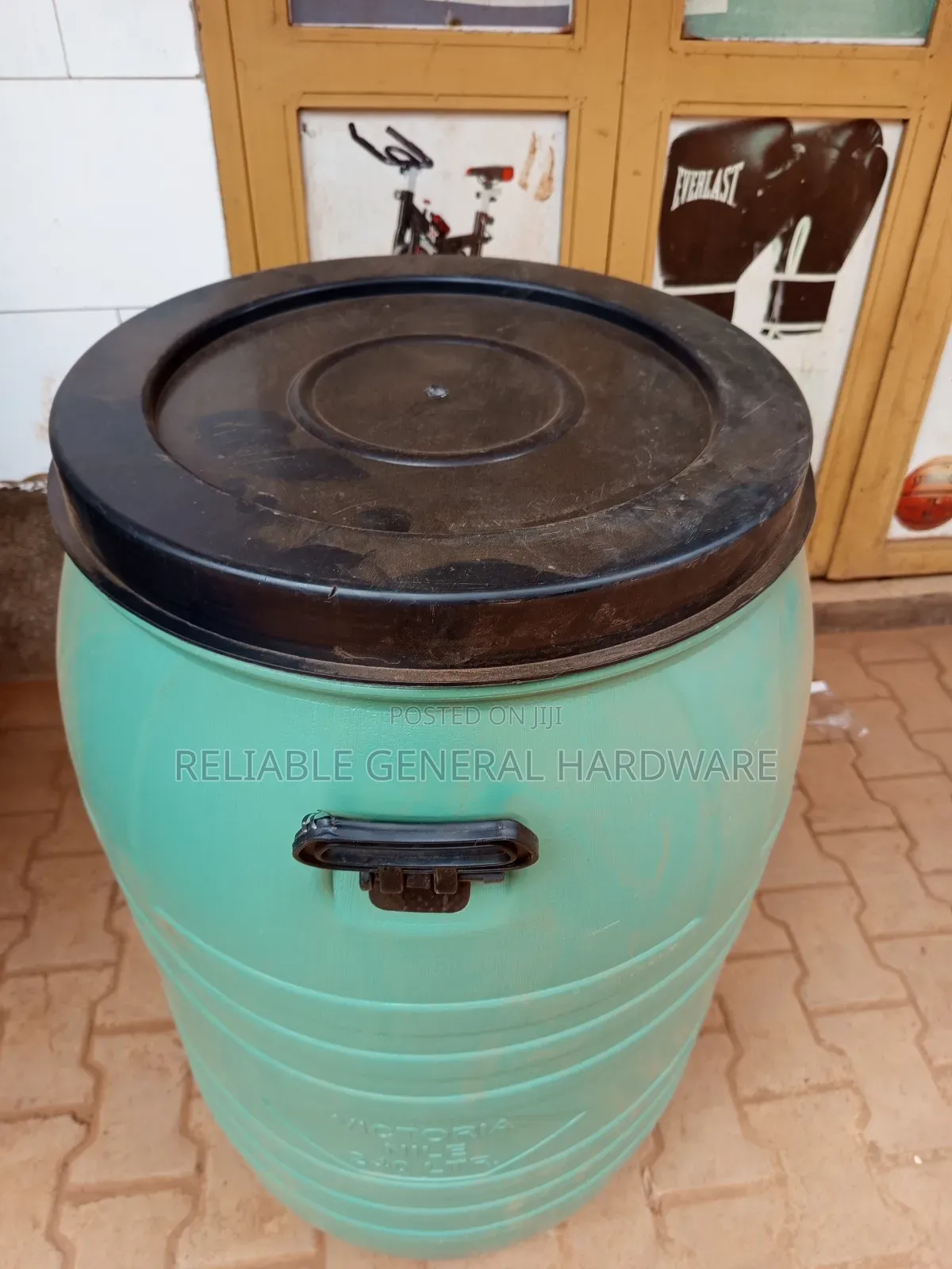 Water Drum Tank 240 Litres Green/Blue/Black
