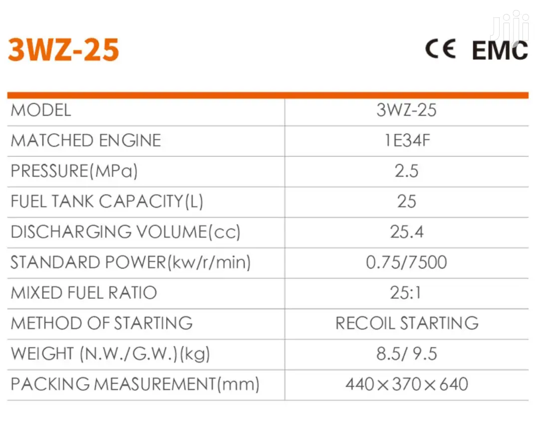 Jongjia 25L Petrol Power Sprayer