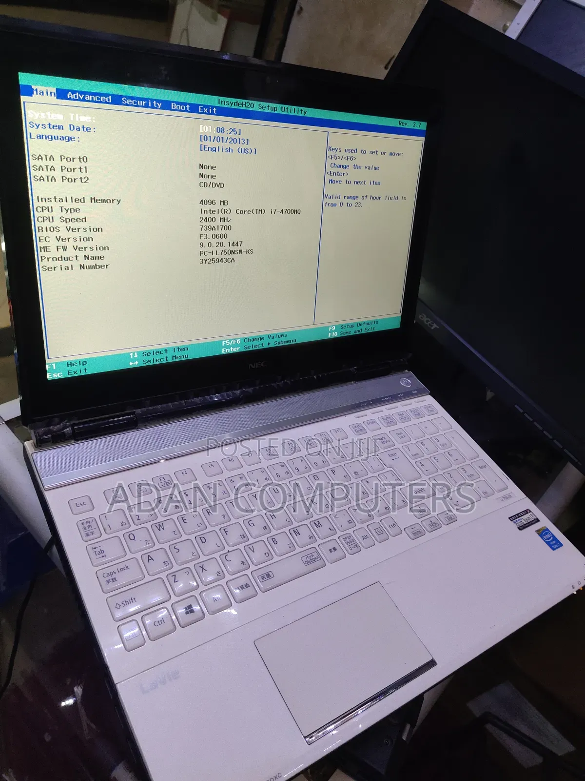 Laptop NEC N22A 4GB Intel Core i7 HDD 500GB