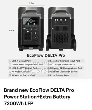 Ecoflow Delta Pro Power Station-Uk 3600w / 3600wh