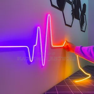 Running Neon Striplight Controlled on Remote N Phone, Has 5meters.