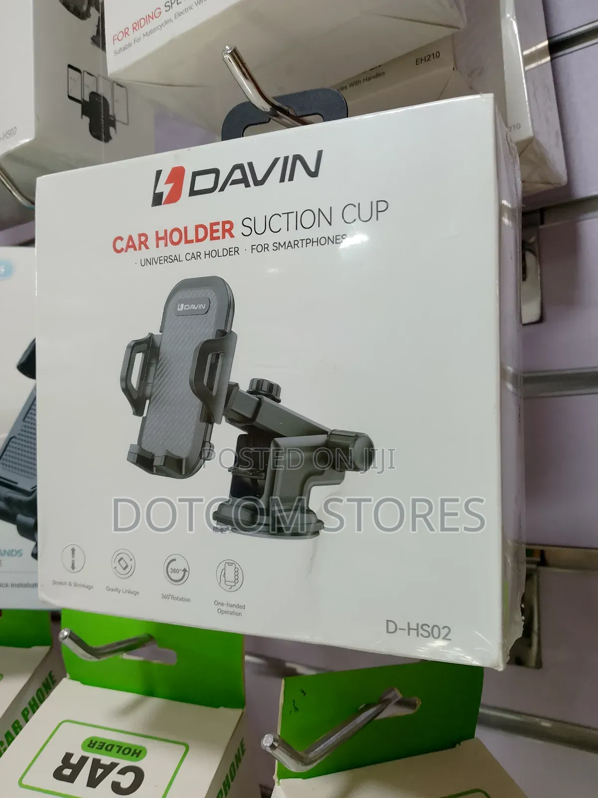Car Phone Holder Ultra-Stable 3-in-1 Design Universal Car Mount