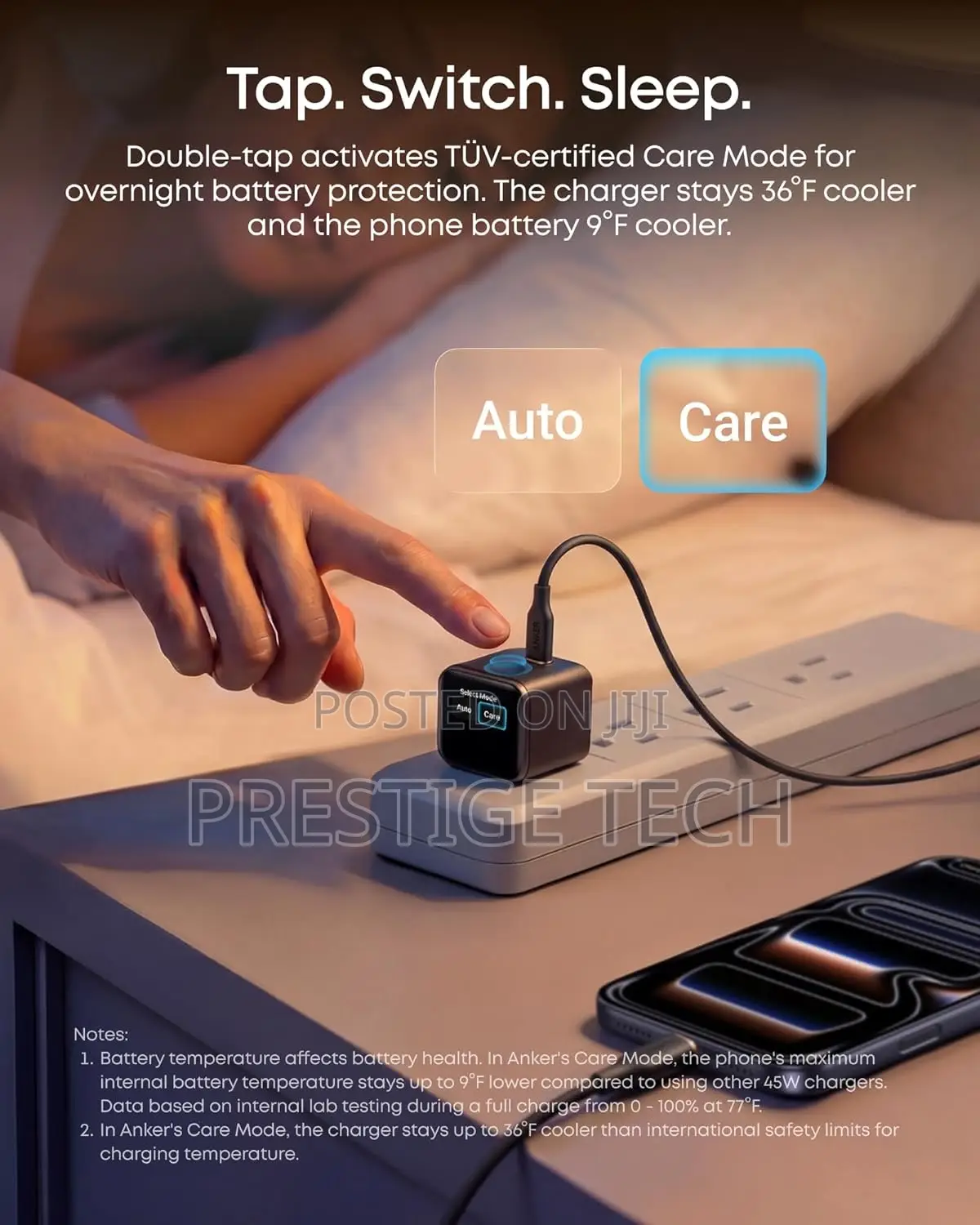 Anker Nano Usb C Wall Charger, 45w, Smart Display, 180° Foldable Plug