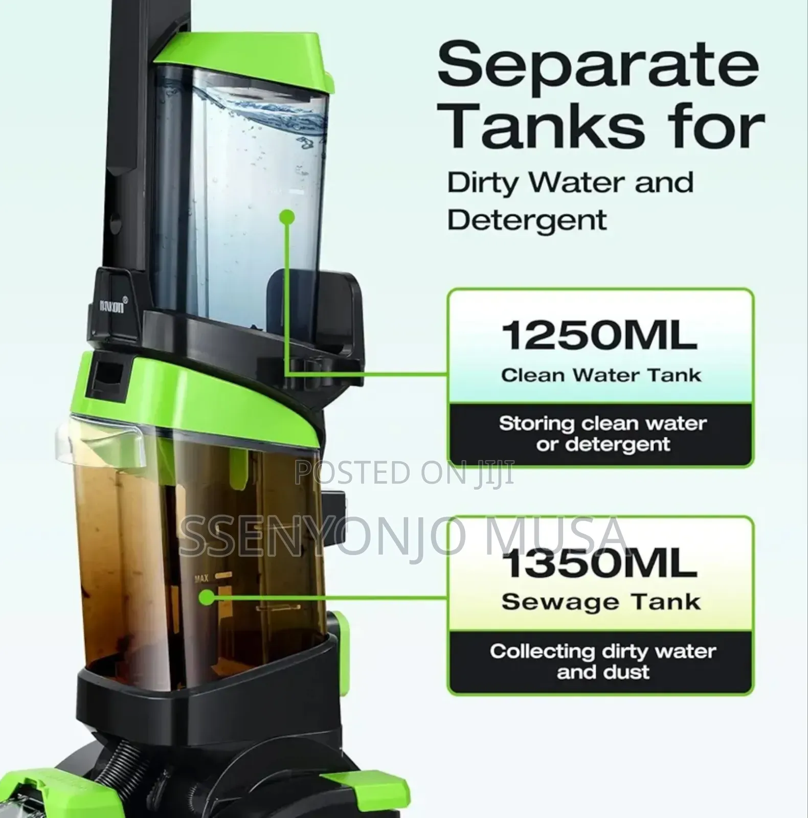 Boma Spot Cleaner Vacuum 800w – 3-in-1 Carpet Upholstery Cleaner