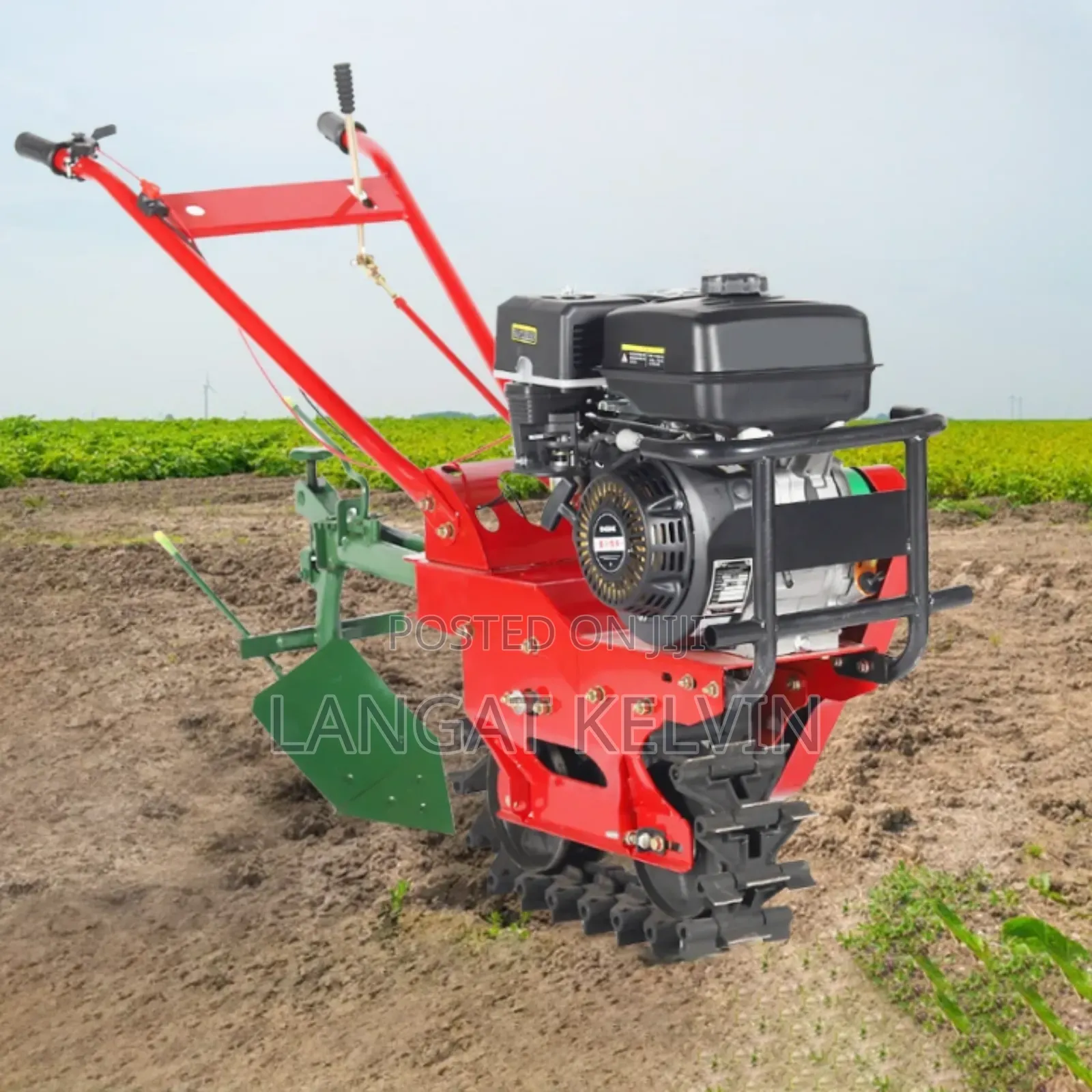 Good Quality Power Chain Tiller With Disc Plough