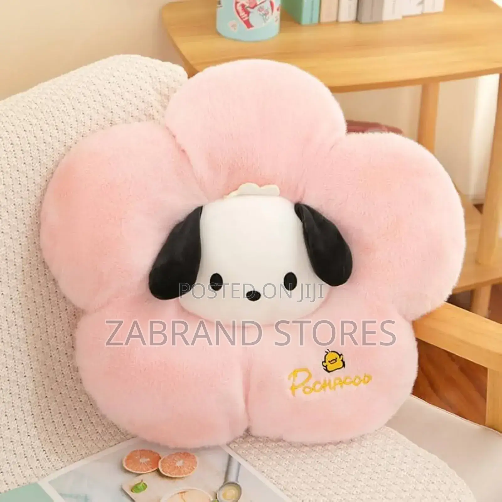 Pochacco Flower Shaped Plush Cushinky