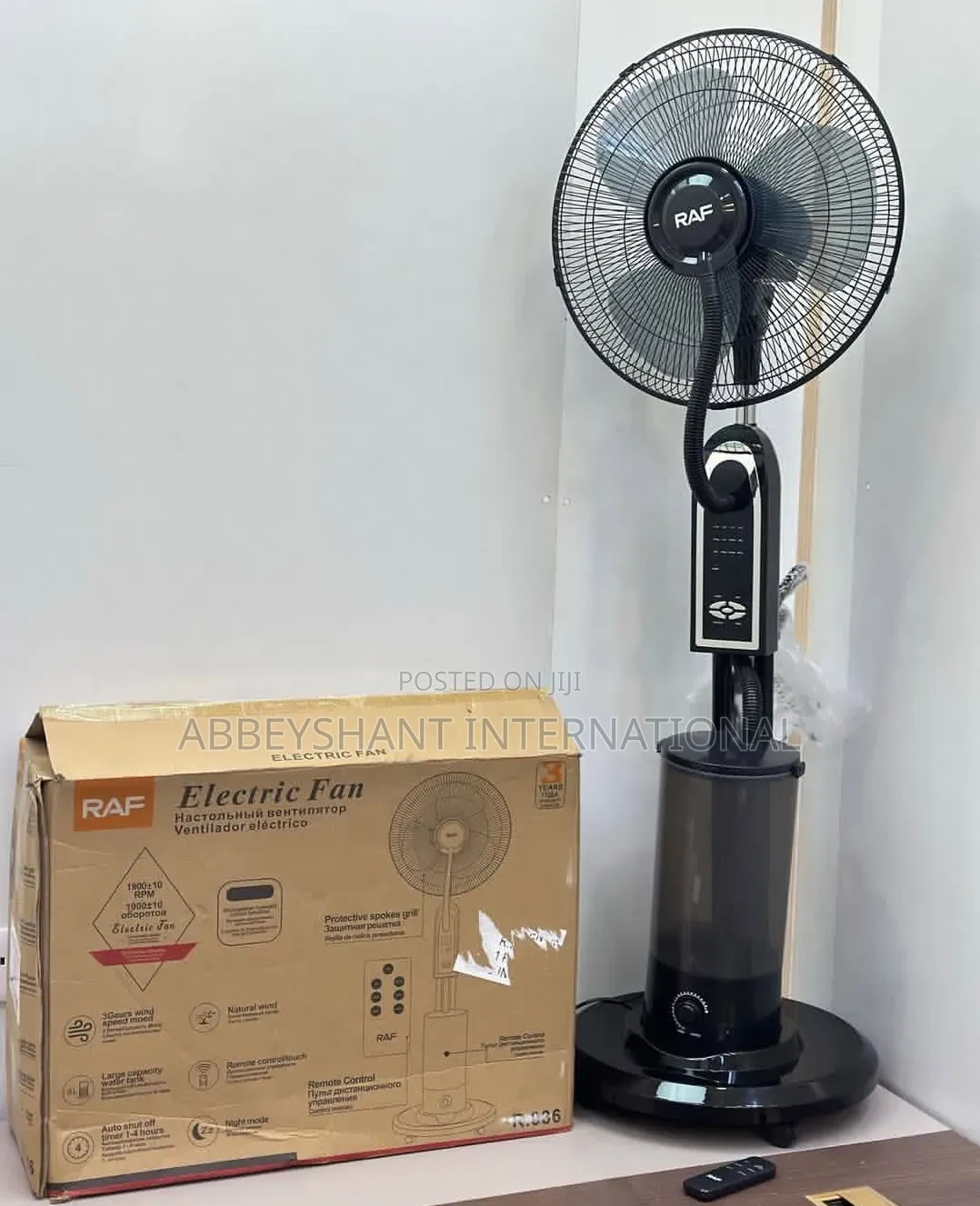 Raf 16-Inch Mist Fan With Remote Control
