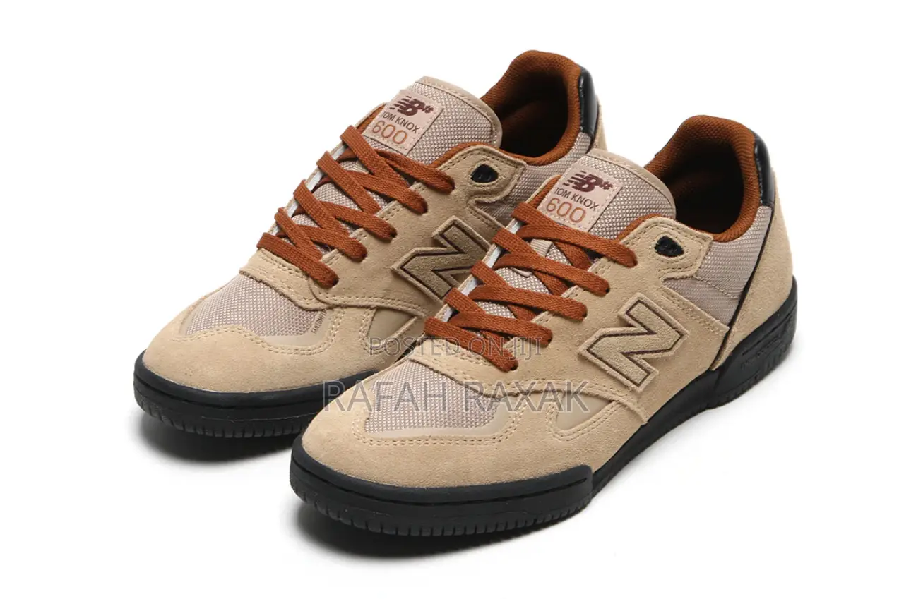 Original Men’S Beige/Black New Balance Numeric 600 Tom Knox Skate Shoe