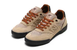 Original Men’S Beige/Black New Balance Numeric 600 Tom Knox Skate Shoe