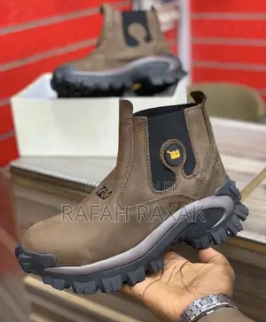 Original Dark Tan Caterpillar (Cat) Hard Work Chelsea Boots
