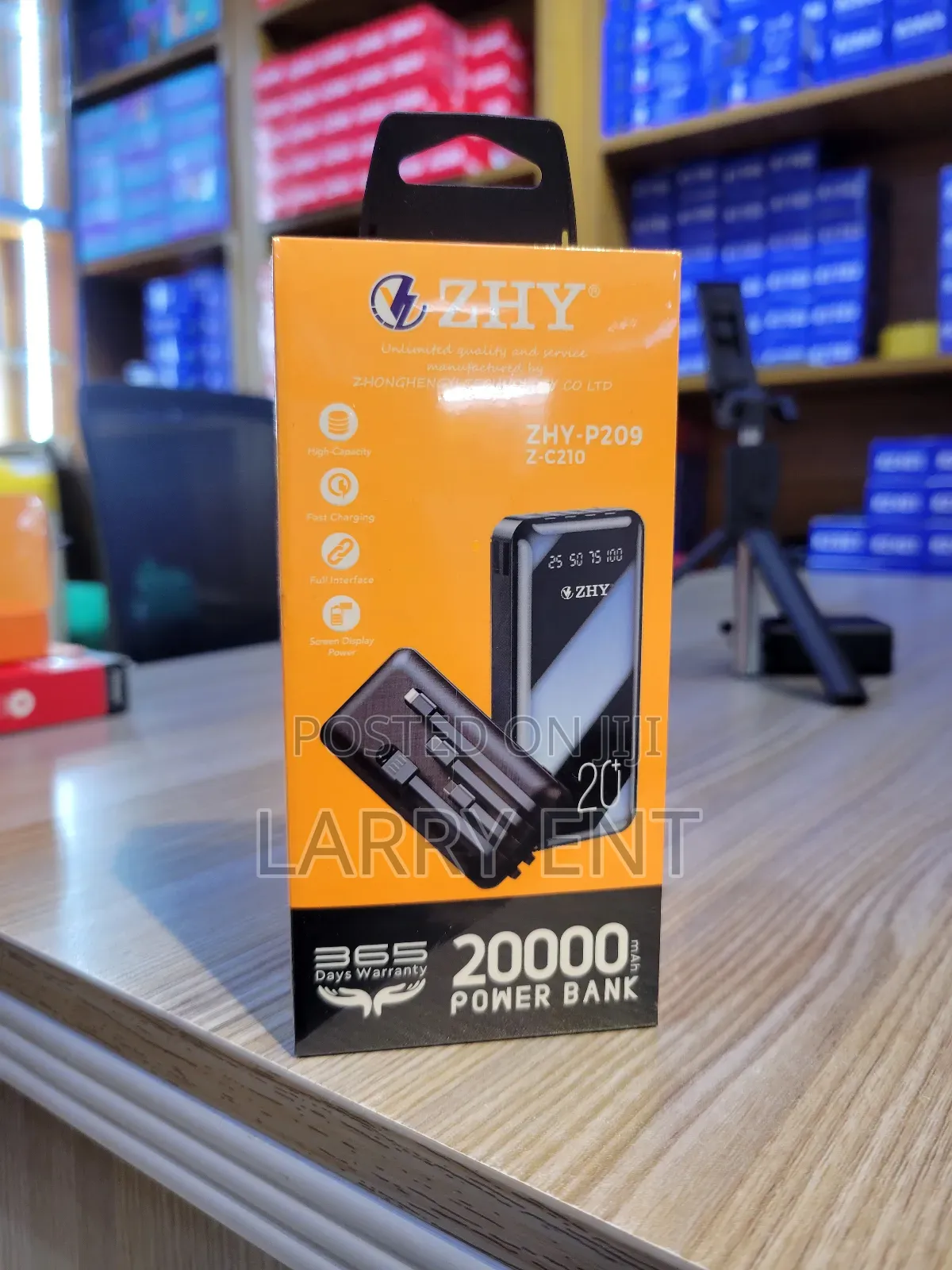 Zhy 20000mah Fast Charge Power Bank - Charges 4 Devices at Once