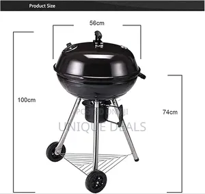 Round Barbecue Grill With Wheels