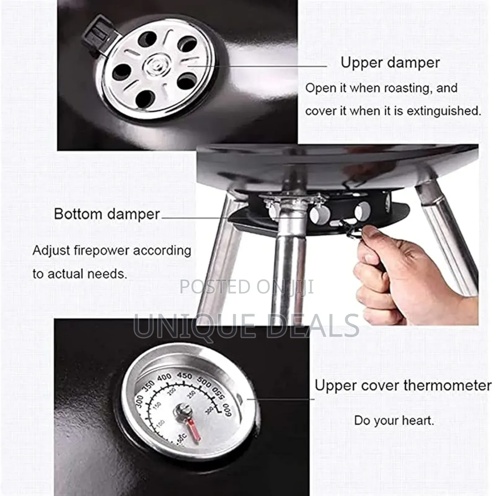 Round Barbecue Grill With Wheels