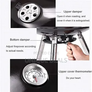 Round Barbecue Grill With Wheels