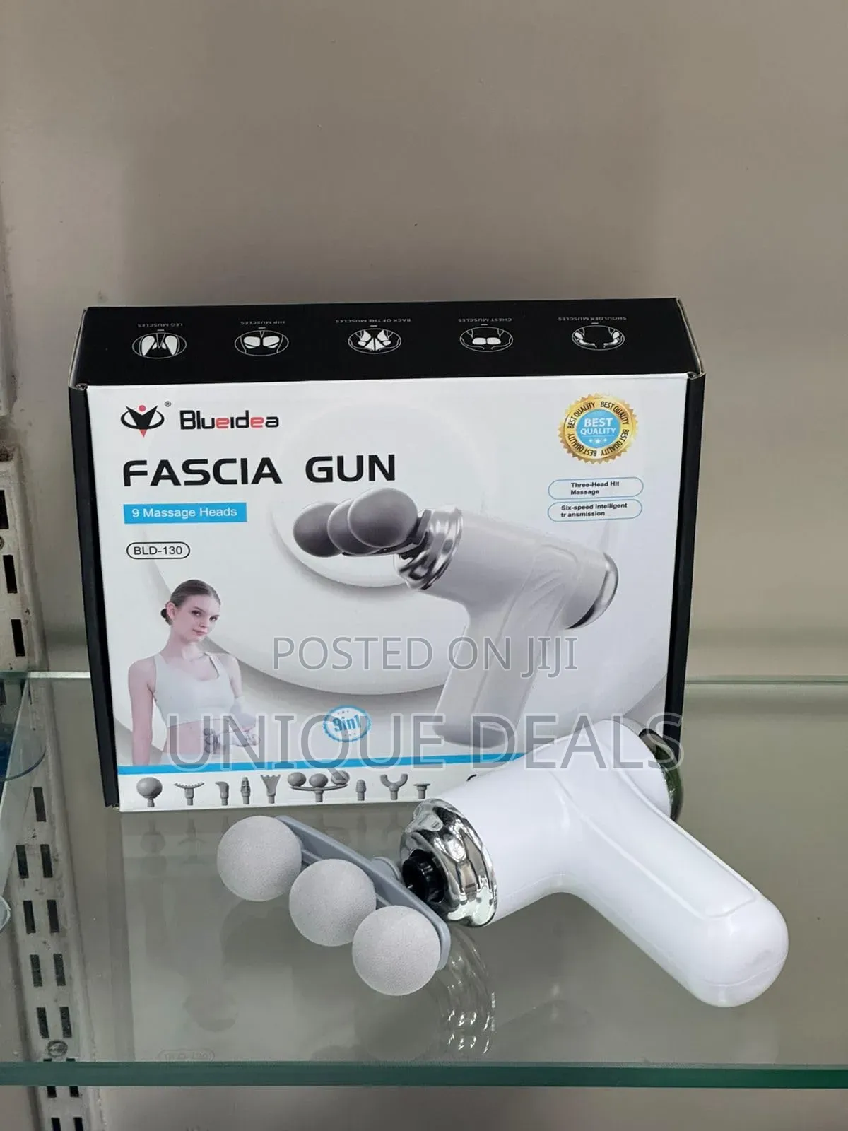 Fascia Gun BLD-130, 9 Massage Heads