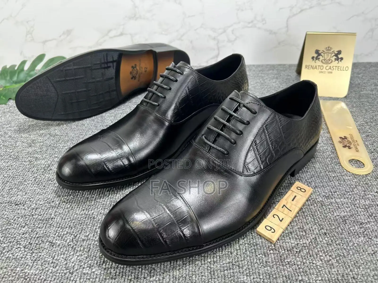 Men’S Genuine Leather Oxford Shoes – Brown (Luxury Design)