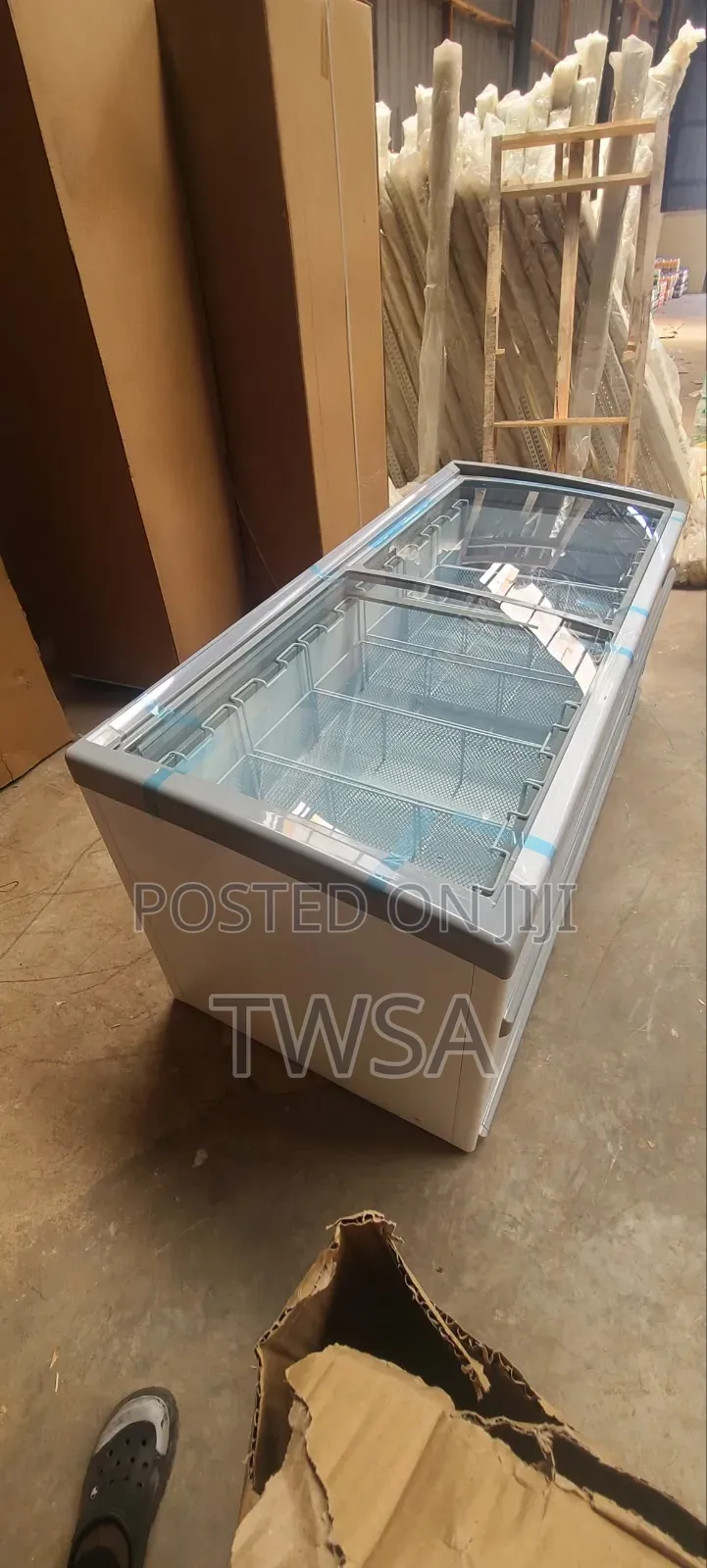 Deep Freezer With Glass Top