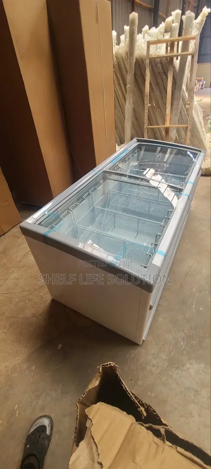 Deep Freezer With Glass Top