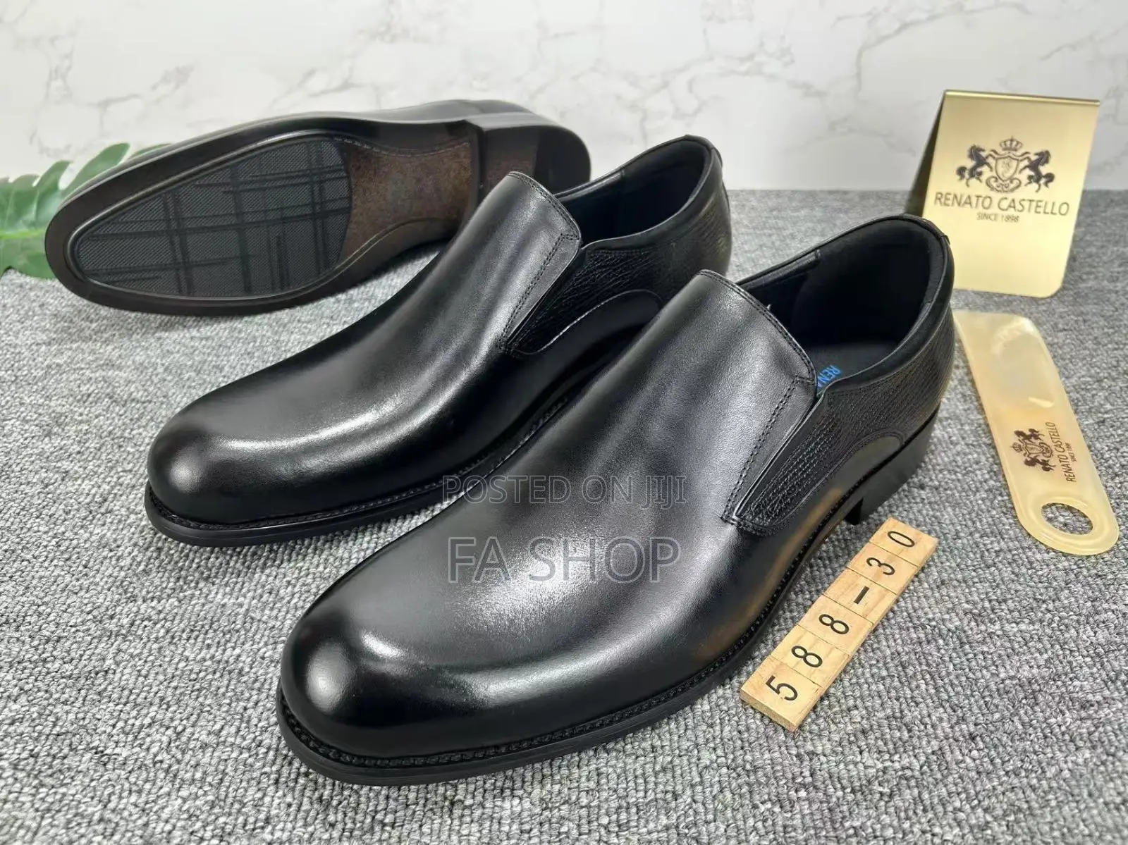 Luxury Men’S Leather Slip-on Shoes – Dark Brown (Premium Quality)