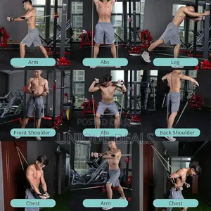 11 Piece Gym Power Resistance Band Set for Workout