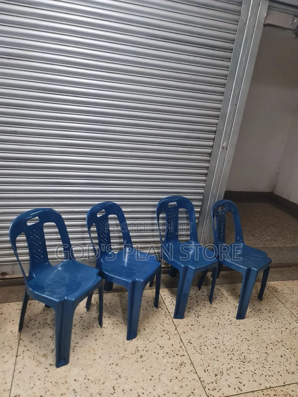 Office/Kitchen/Floor Plastic Chairs Plastic Chairs Blue Armless