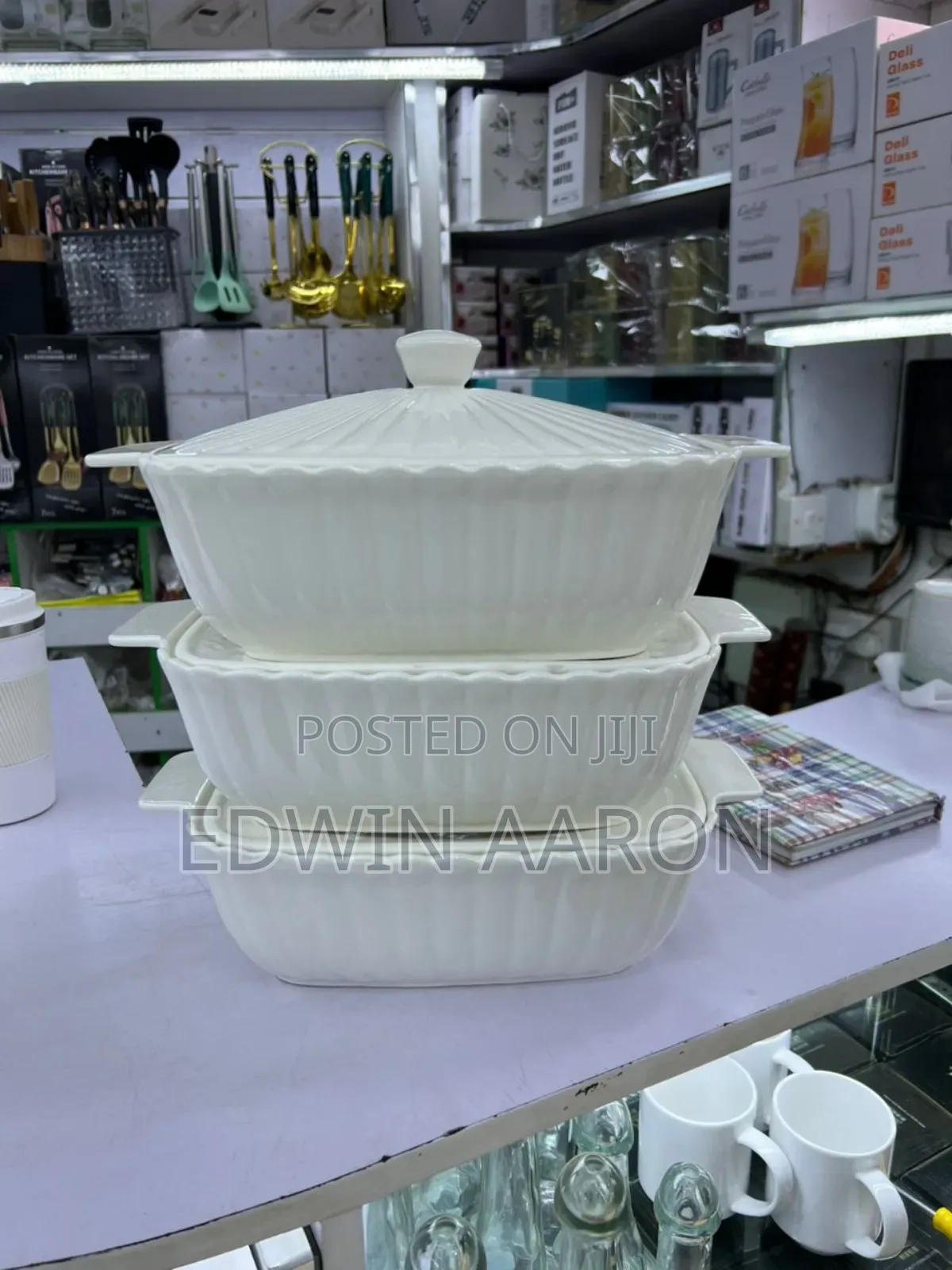 3pcs Serving Bowls - White