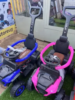 Kids Push Cars With Remote – Parent Control Drive Ride Toy Car
