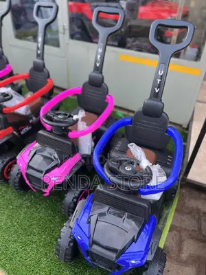 Kids Push Cars With Remote – Parent Steering Ride on Toy Car