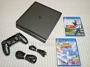 Playstation 4 Slim 500gb Console With Controller 2 Games Gently Used