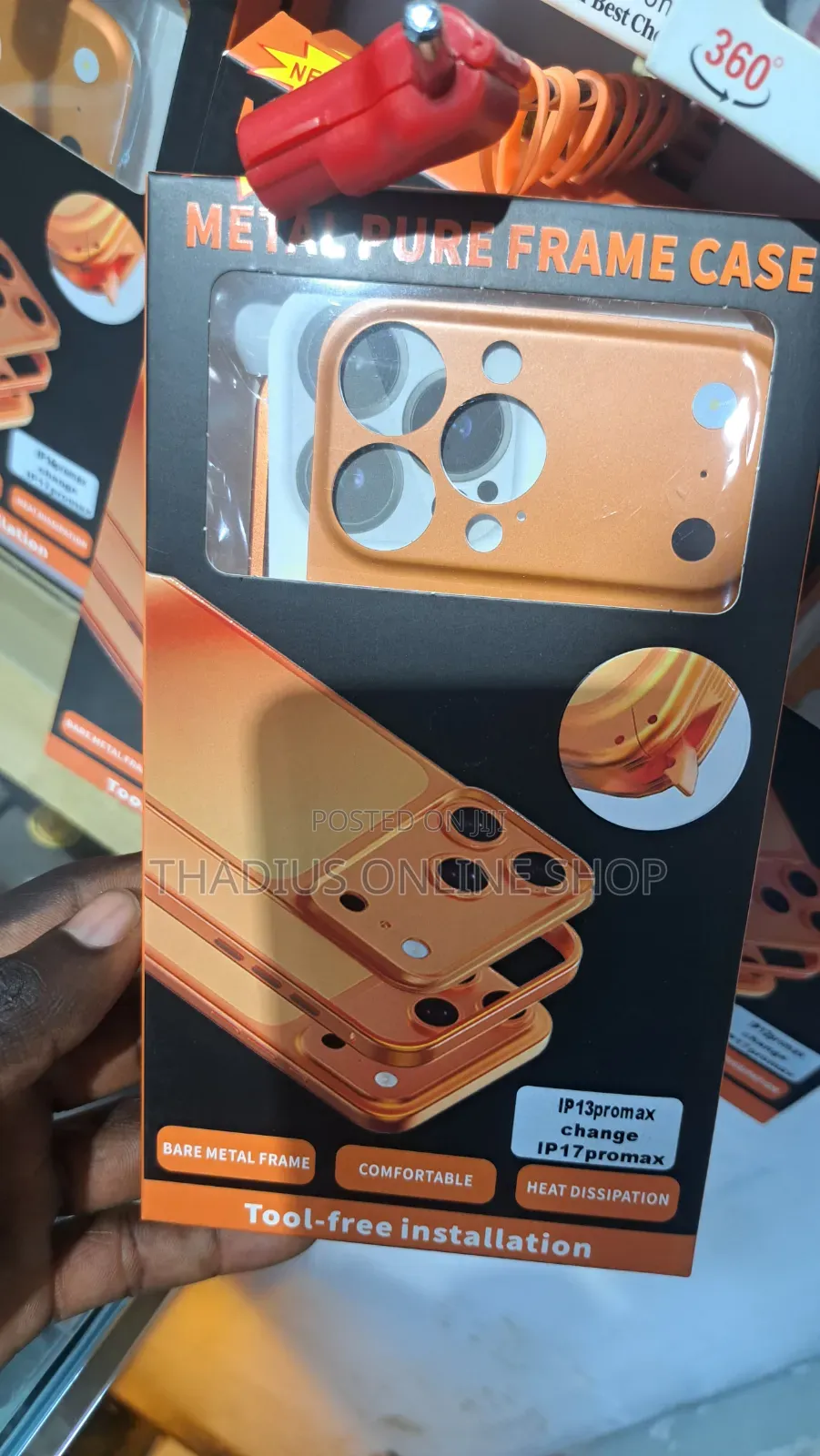 iPhone 13promax to 17 Promax Meta Frame Case Changer