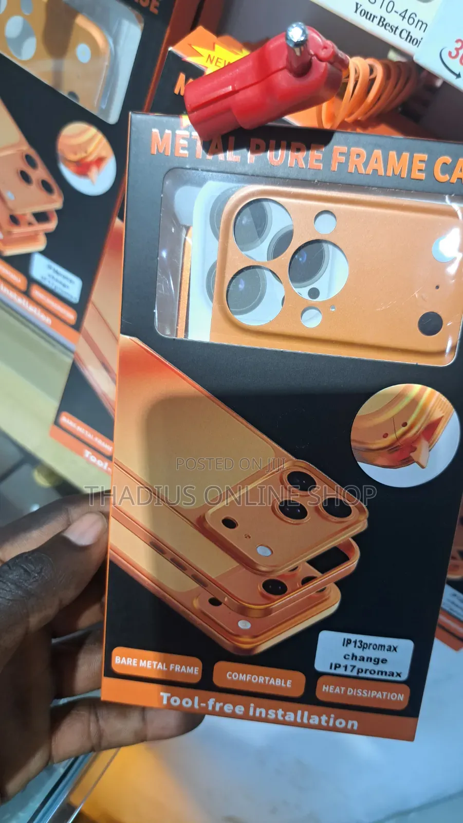 iPhone 13promax to 17 Promax Meta Frame Case Changer