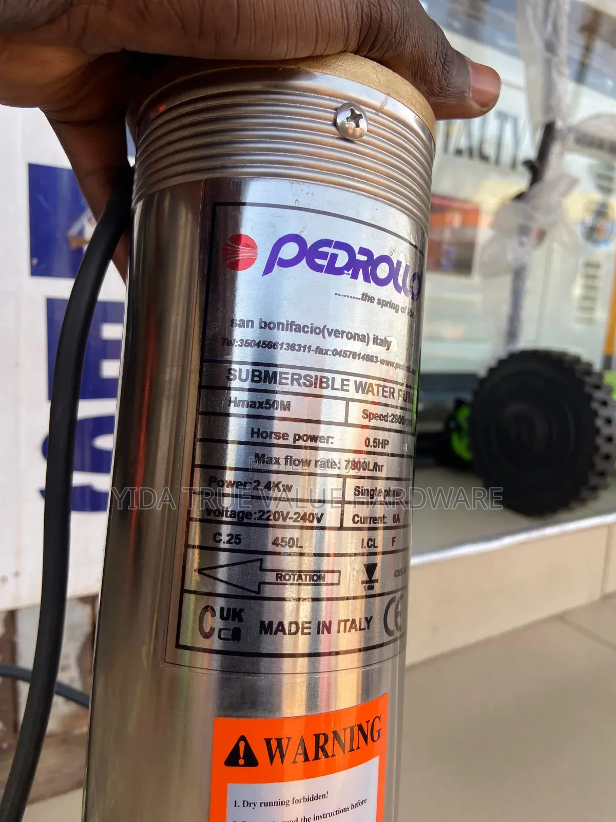 Water Pump 50m Pedrollo