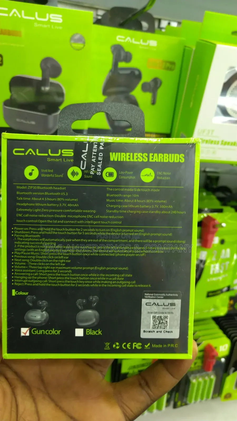 Calus Zip 30 Airpods Dual Enc Deep Bass Wireless Buds