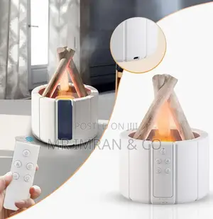 Bonfire-Inspired Ultrasonic Air Humidifier and Essential Oil Diffuser