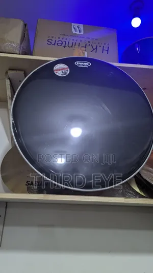 Black Bass Drum Skin