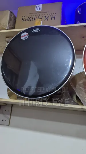 Black Bass Drum Skin