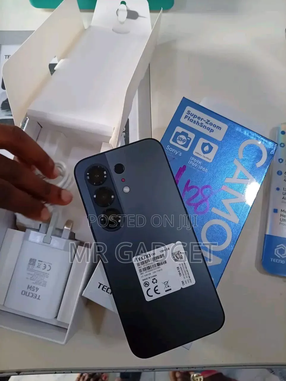 New Tecno Camon 50 256 GB Black