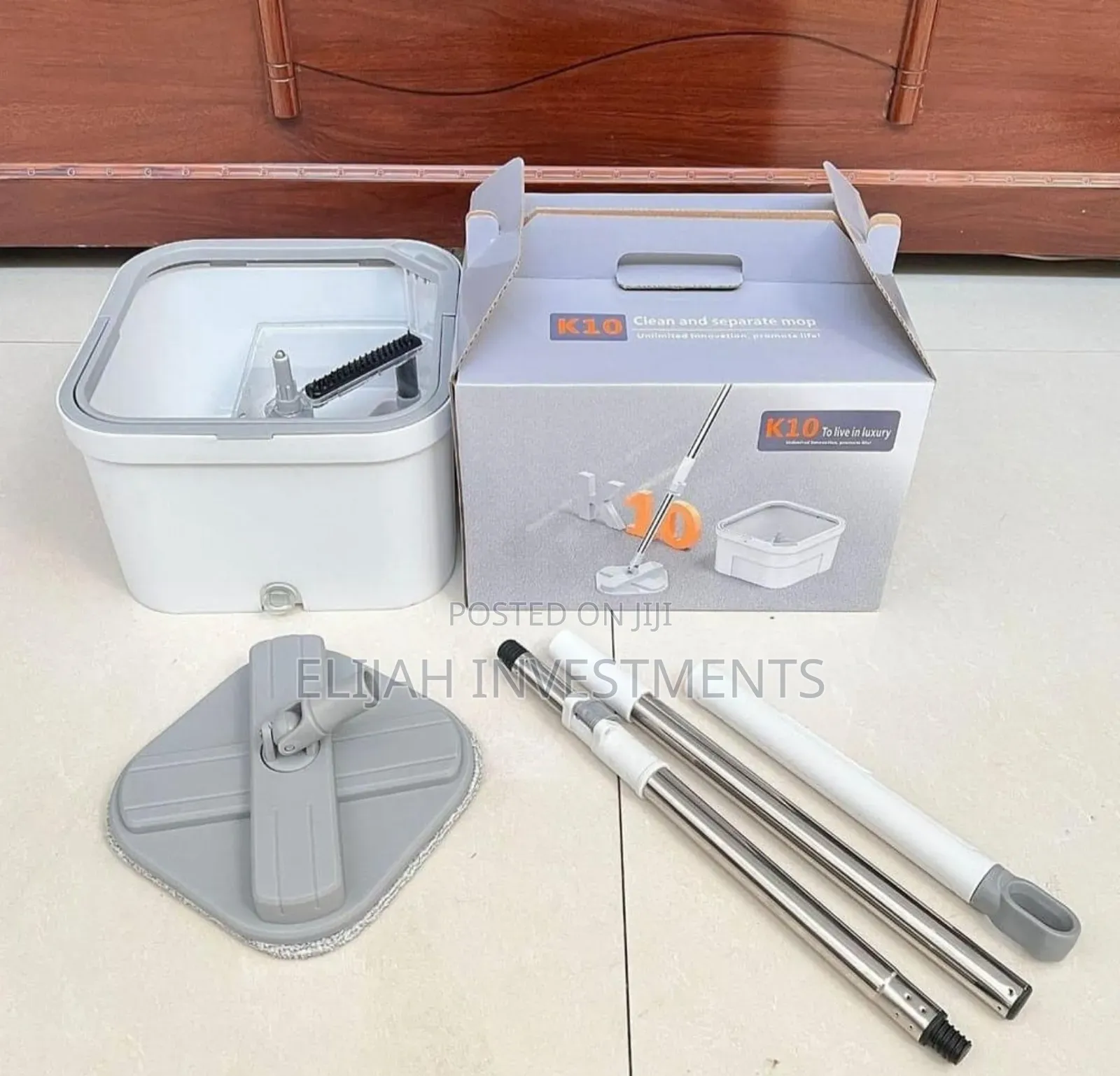 Lazy Spin Mop and Bucket Cleaning System